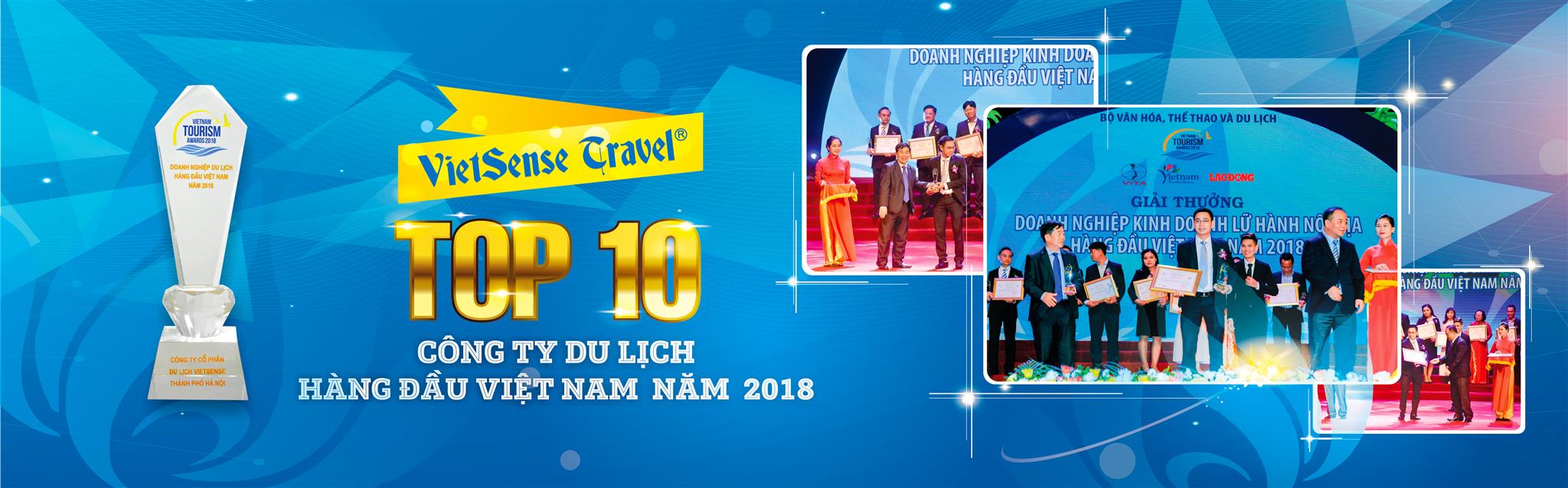 VietsenseTravel nằm trong Top 10 doanh nghiệp kinh doanh lữ hành nội địa hàng đầu việt nam