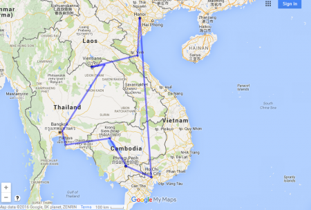 Hà nội – Bangkok – Pattaya – Viêng Chăn – Hà Nội 7 Ngày 6 Đêm