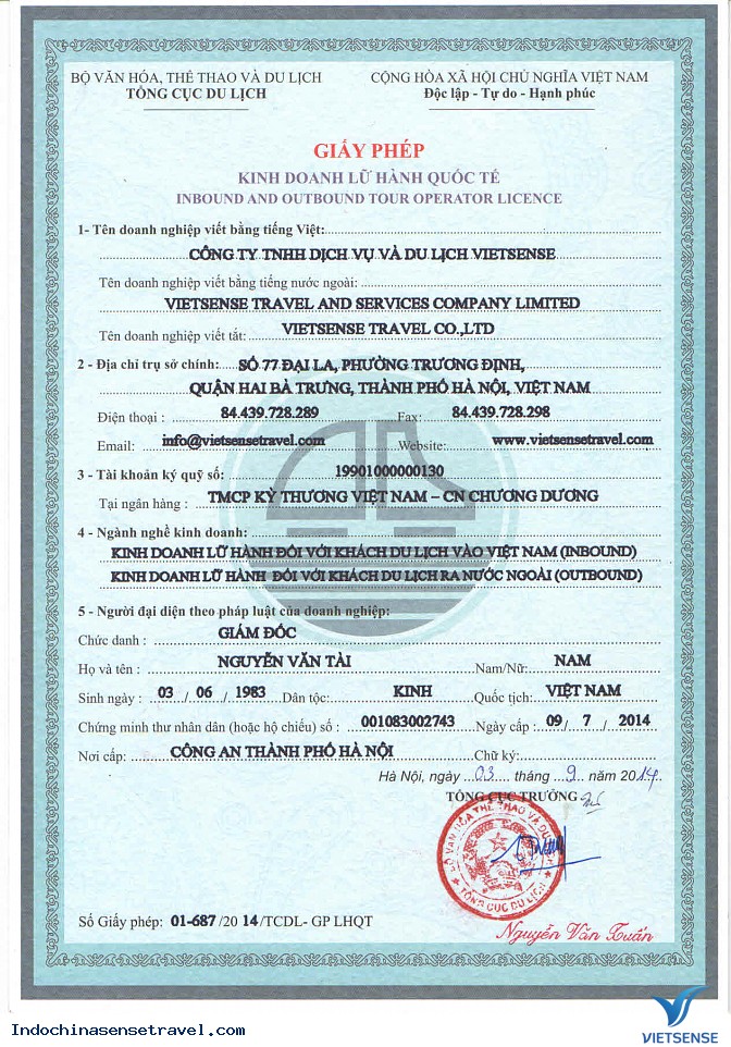 Giấy Phép Kinh Doanh Lữ Hành Quốc Tế Quá Trình Hình Thành Và Phát Triển Của Công Ty Vietsensetravel - Ảnh 1